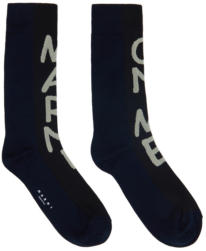 Photo: Marni Navy 'On Me' Socks