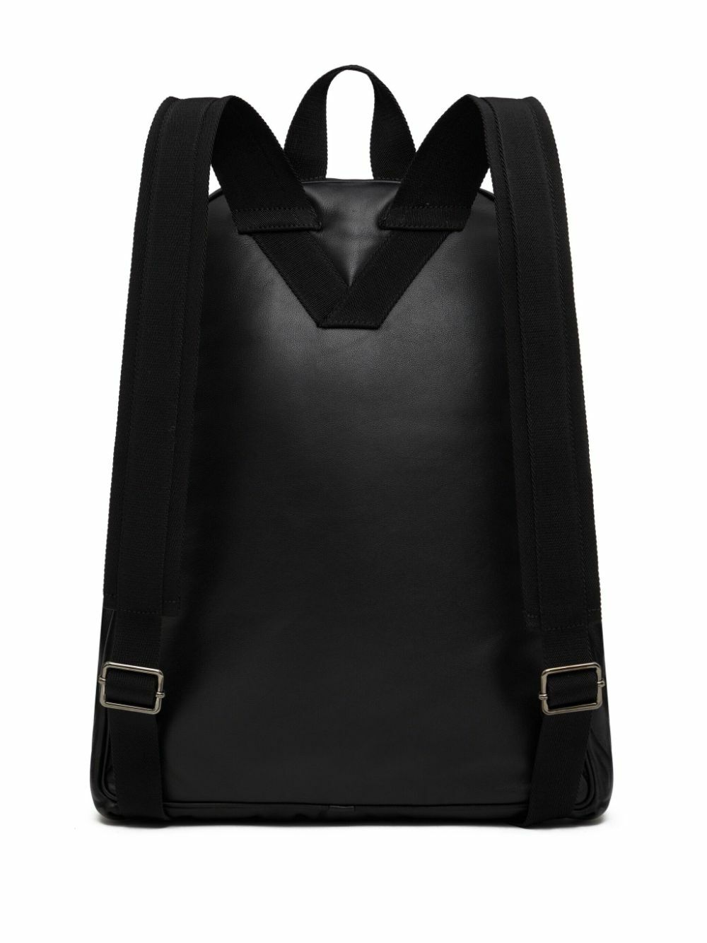 Valentino Garavani Black VLogo Nappa Leather Backpack  display picture 2
