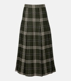 Emilia Wickstead Kensie checked wool-blend midi skirt