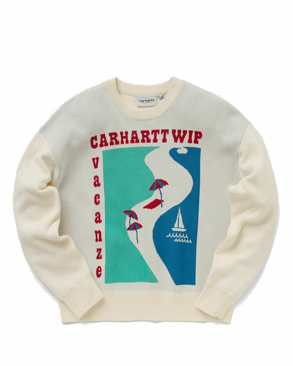 Photo: Carhartt Wip Wmns Vacanze Sweater Beige - Womens - Sweatshirts