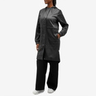 Rains Women's String Rain Parka Jacket in Black Grain