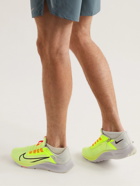 Nike Running - Nike Air Zoom Pegasus 38 FlyEase Leather-Trimmed Mesh Sneakers - Yellow