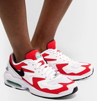 Nike - Air Max2 Light Leather and Mesh Sneakers - Red