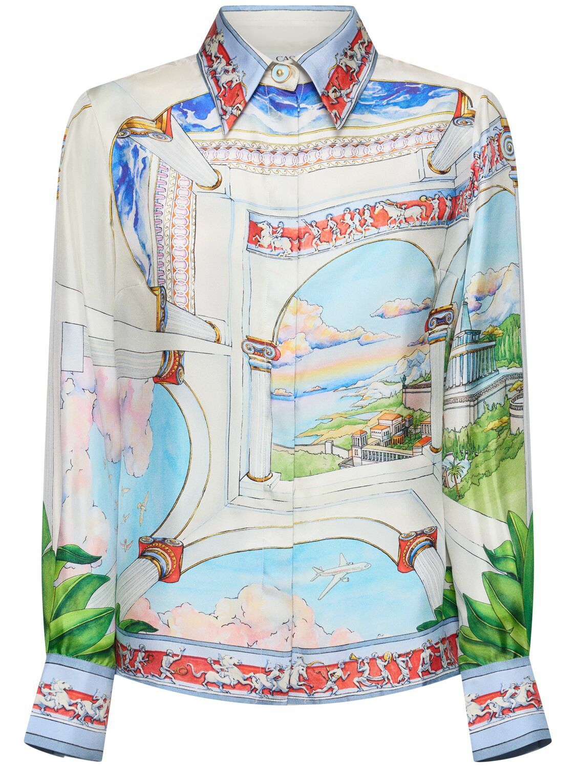 CASABLANCA Printed Silk Twill Shirt Casablanca
