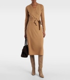 Jardin des Orangers Wool and cashmere wrap dress