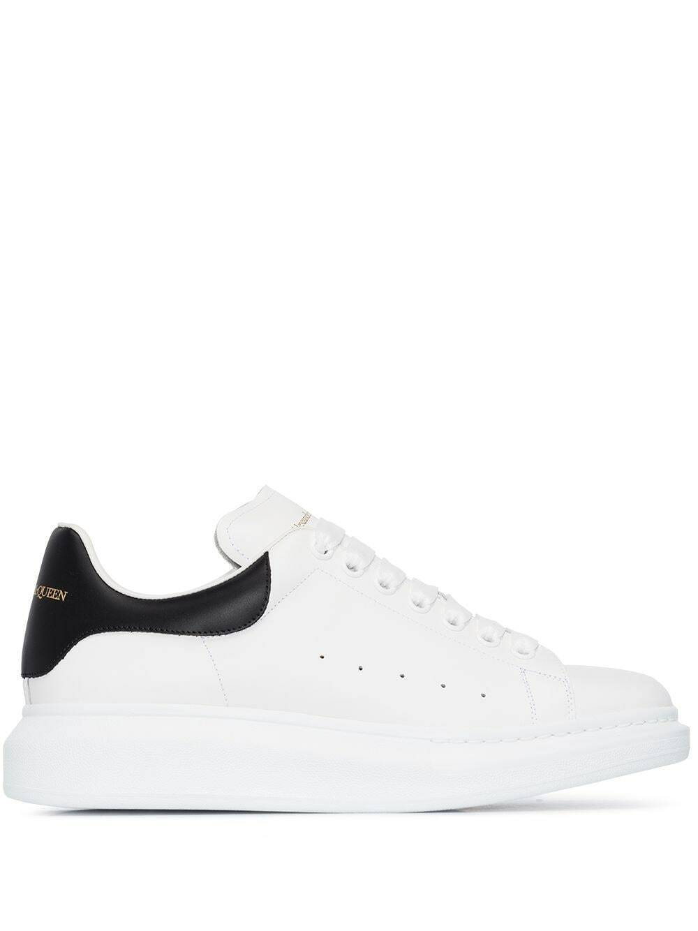 Alexander McQueen Snakeskin Heel Tab Wedge Sole Sneaker Alexander McQueen