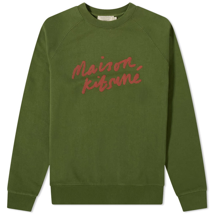 Photo: Maison Kitsuné Handwriting Clean Crew Sweat