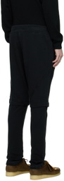 Greg Lauren Black Drawstring Lounge Pants