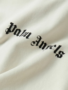 Palm Angels - Logo-Print Cotton-Jersey Sweatshirt - Neutrals
