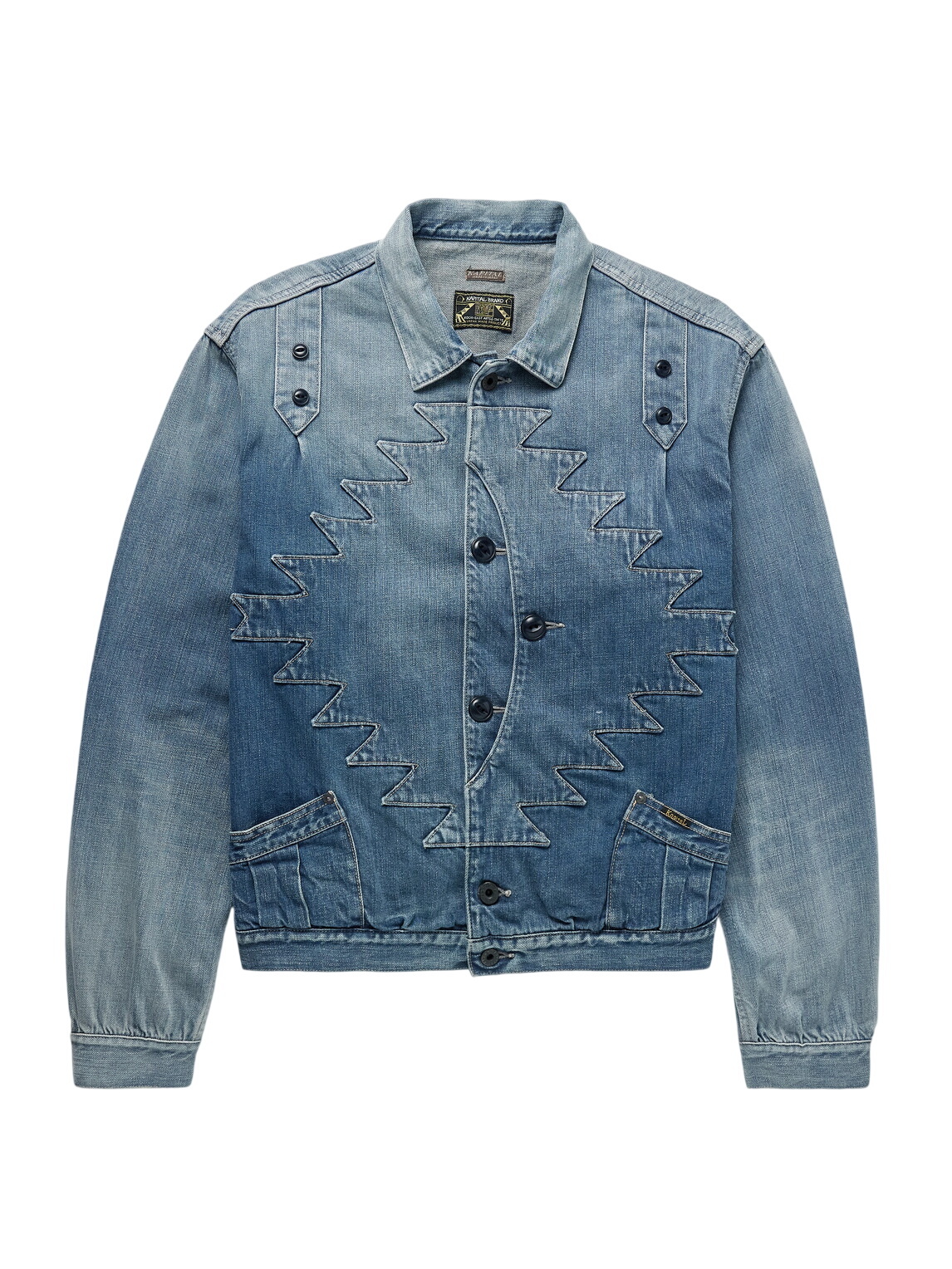 KAPITAL - Speakeasy Printed Denim Jacket - Black KAPITAL