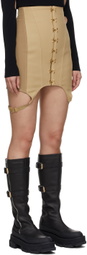 Dion Lee Beige Corset Garter Skirt