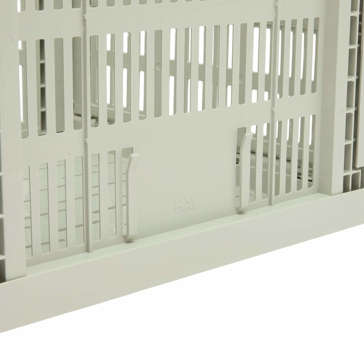 HAY Cube Recycled Colour Crate in Grey 