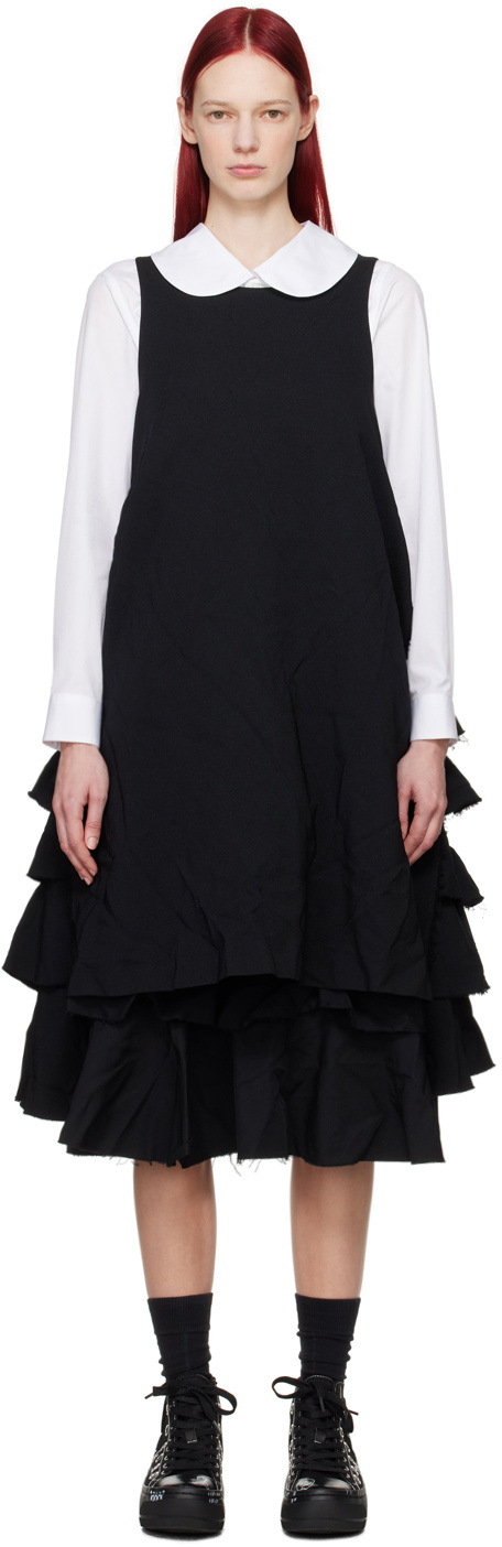 Black Comme des Garçons Black Tiered Midi Dress
