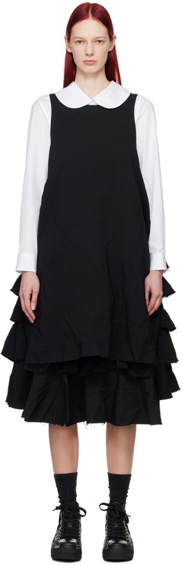 Photo: Black Comme des Garçons Black Tiered Midi Dress