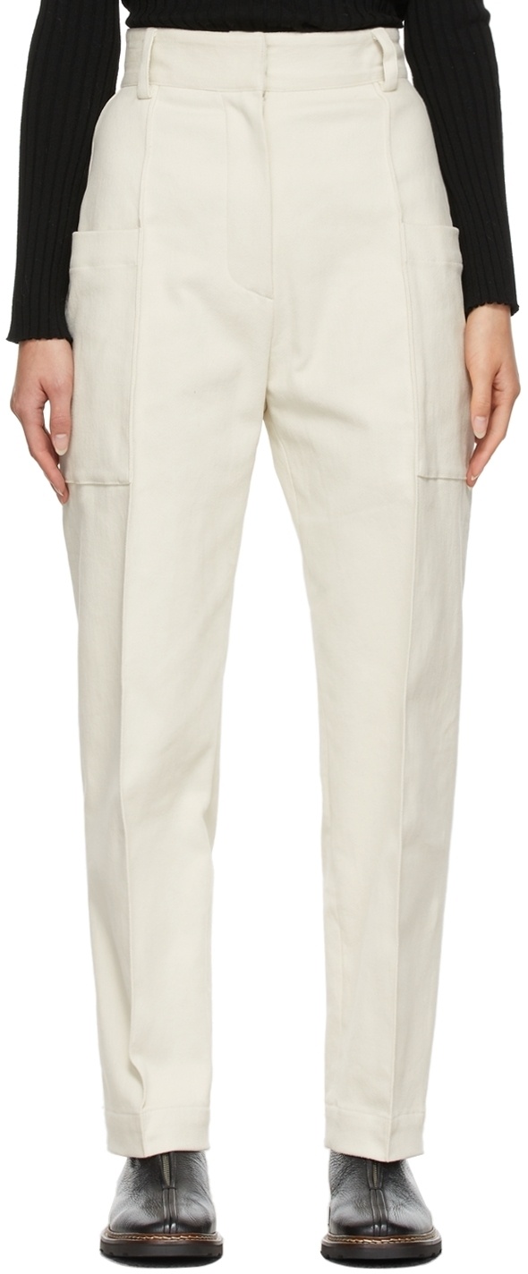 DRAE Off-White Cargo Trousers