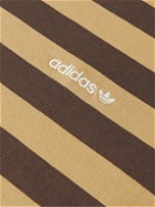 adidas Consortium - Noah Logo-Embroidered Striped Cotton-Jersey T-Shirt - Yellow