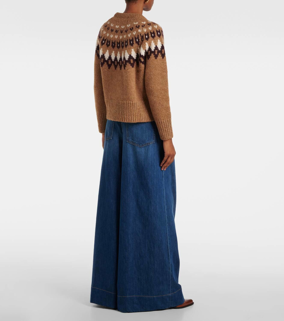 Veronica Beard Anne Fair Isle alpaca-blend sweater