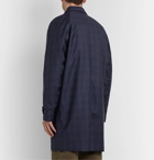 Norse Projects - Svalbard Checked Storm System Wool Coat - Blue