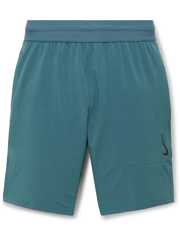 Photo: Nike Training - Slim-Fit Dri-FIT Yoga Shorts - Green