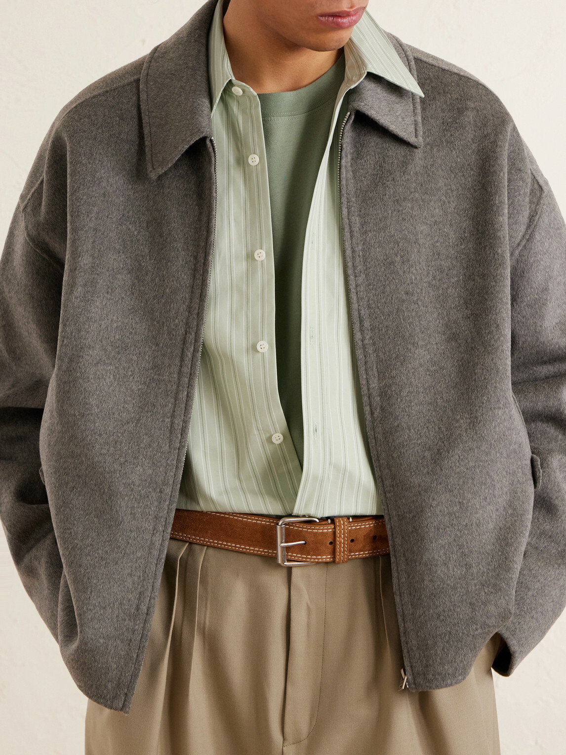 Dries Van Noten - 4cm Suede Belt - Brown