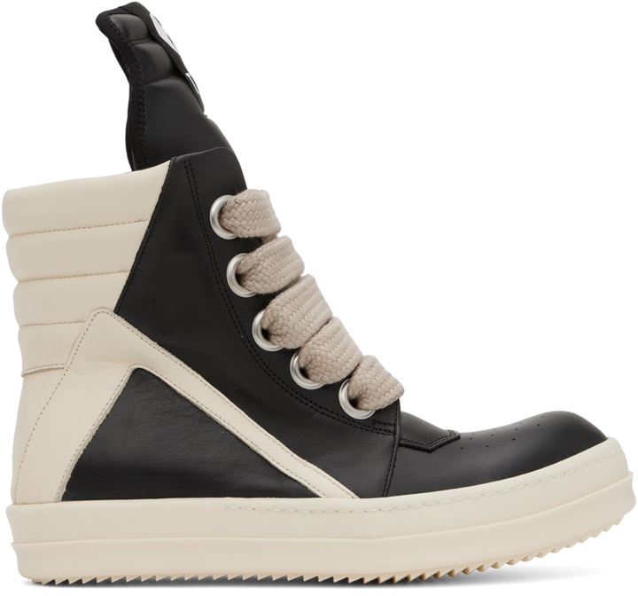 Photo: Rick Owens SSENSE Exclusive Black KEMBRA PFAHLER Edition Geobasket Sneakers