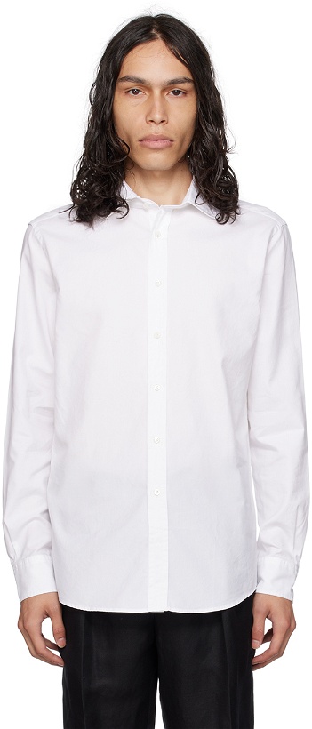 Photo: Ralph Lauren Purple Label White Spread Collar Shirt