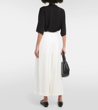 Fforme Nadja cropped wool-blend wide-leg pants