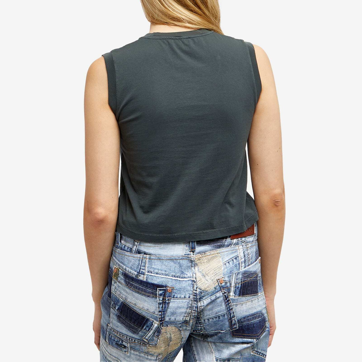 トップス Aries Slashed Vest Aries Arise Slashed Shoulder Temple Vest – Catfish Womens