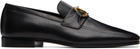 Valentino Garavani Black VLogo Signature Kidskin Loafers