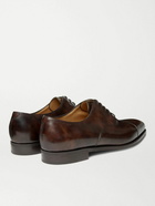 John Lobb - City II Burnished-Leather Oxford Shoes - Brown