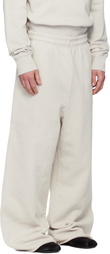 Entire Studios Off-White Full Sweatpants