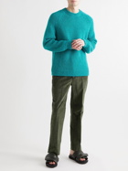 ERDEM - Benedict Straight-Leg Cotton-Blend Corduroy Trousers - Green