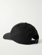 SAINT LAURENT - Logo-Appliquéd Cotton-Twill Baseball Cap - Black
