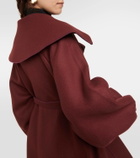 Patou Belted double-breasted wool-blend coat