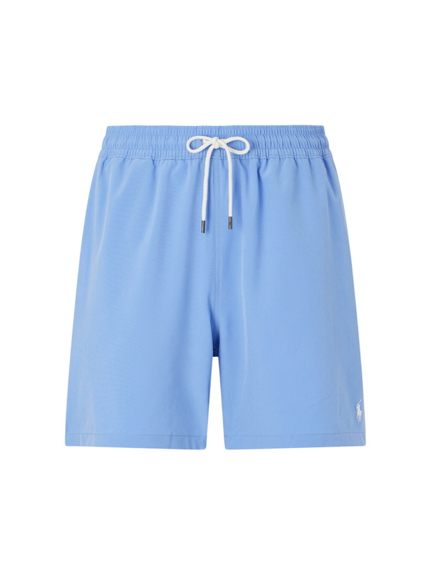 Photo: Polo Ralph Lauren - Traveler Straight-Leg Recycled Swim Shorts - Blue