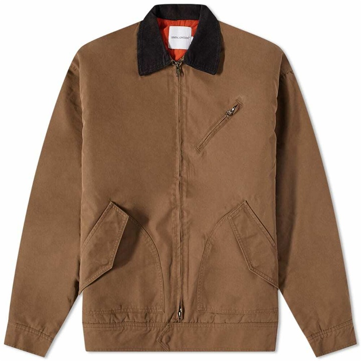Photo: General Admission Men's Quilt Lined Mechanic Jacket in Brown