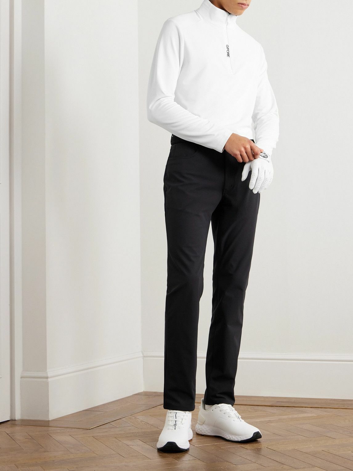 G/FORE - Tech-Jersey Golf Half-Zip Sweatshirt - White