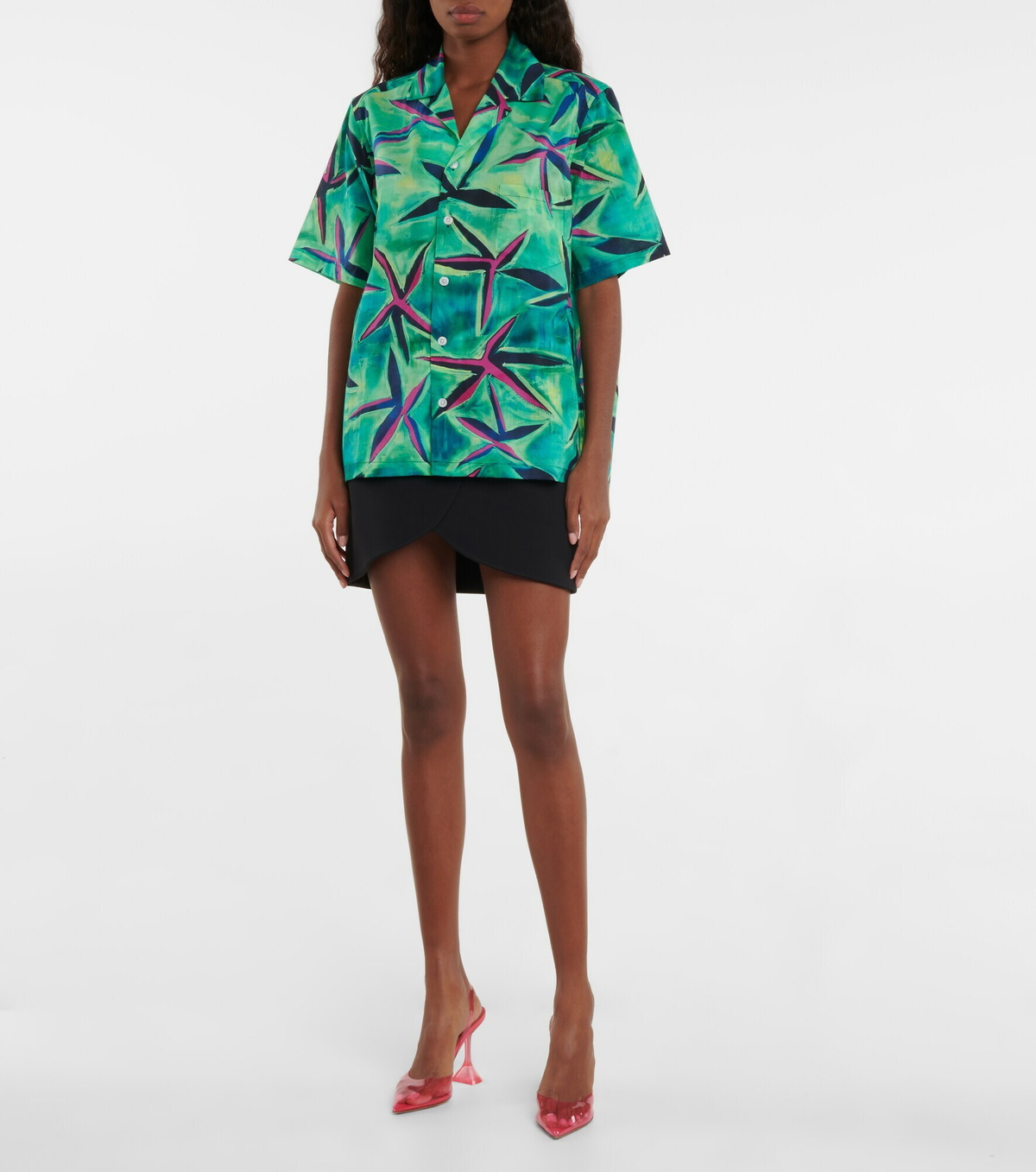 Louisa Ballou - Weekend printed cotton shirt
