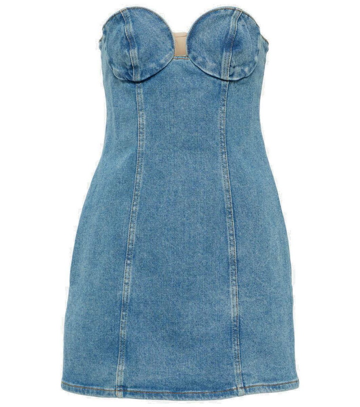 Photo: Magda Butrym Corset denim minidress