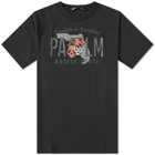 Palm Angels Men's East Coast Vintage T-Shirt in Black/Green