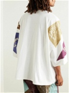 KAPITAL - Oversized Appliquéd and Printed Cotton-Jersey T-Shirt - Multi