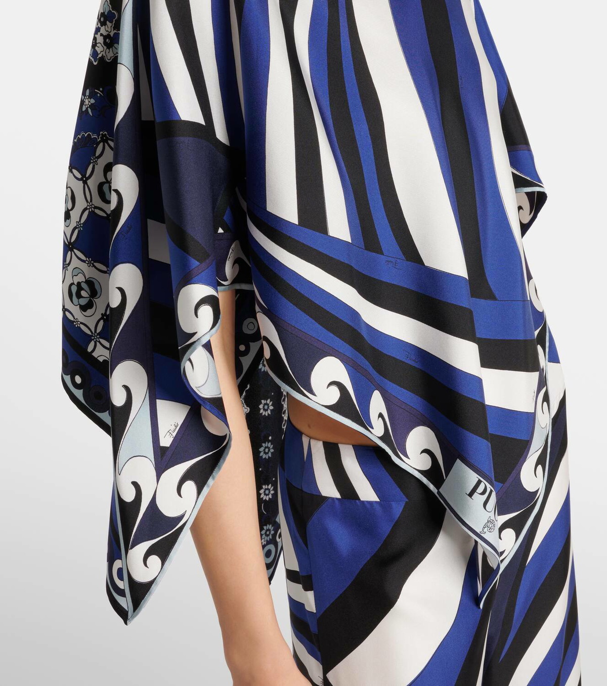 Pucci Iride Festa silk twill cape Emilio Pucci