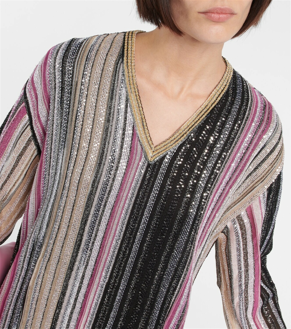 Missoni - Striped sequin-embellished maxi dress Missoni