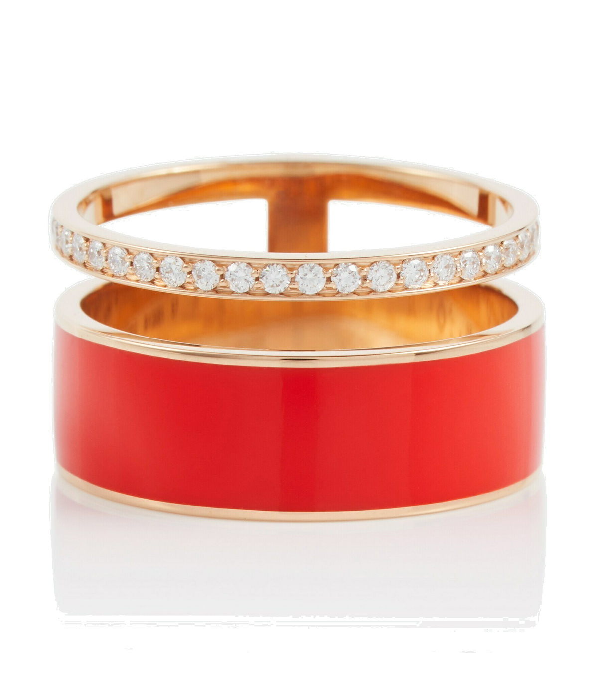 国内発| REPOSSI Berbere 18K ローズゴールド ダブルリング 国内発| REPOSSI Berbere 18K ローズゴールド ダブルリング