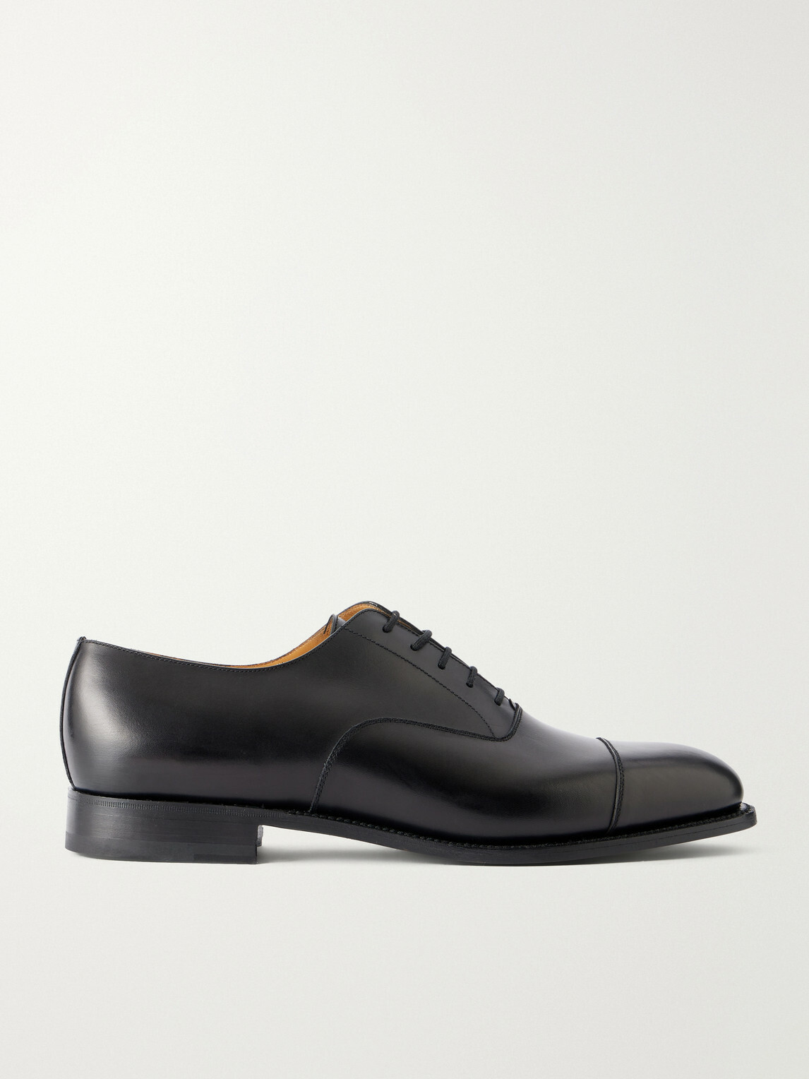 J.M. Weston - Cap Toe Leather Oxford Shoes - Black