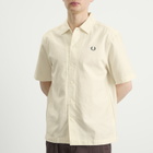 Fred Perry Men's Logo Shirt in Ecru