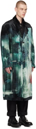 Yohji Yamamoto Black & Blue Deadsea Coat