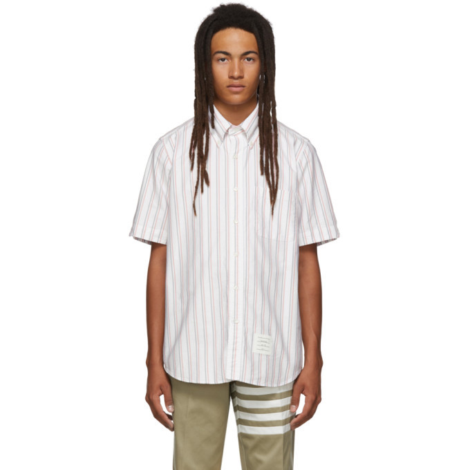 Photo: Thom Browne White Striped RWB Short Sleeve Shirt