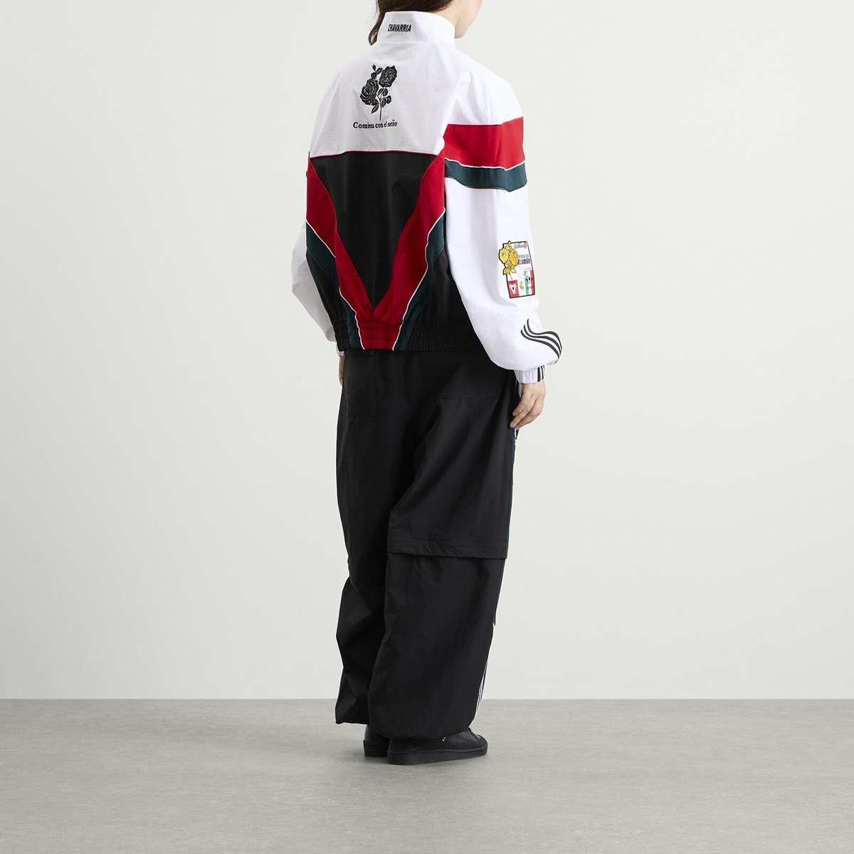 Adidas x Willy Chavarria Woven Tracktop in White/Black