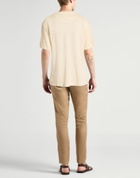 120% Lino Mens T-shirt in Beige